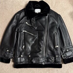Rebecca Minkoff fur lined faux leather jacket Brand